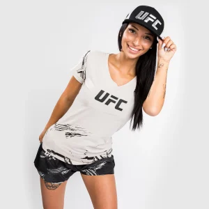 T-Shirt UFC Venum Authentic Fight Week 2.0 - Donna  - sabbia