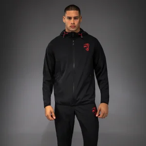Venum x Mike Tyson Tiger Track Jacket - Nero Profondo/Rosso Intenso