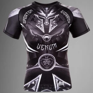 Venum Gladiator 3.0 Rashguard a maniche corte - Nera/Bianco