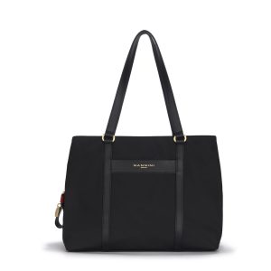 Nannini Borsa Grande Nylon e Vera Pelle Linea Liberty