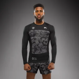Venum x Polaris Maglia a Maniche Lunghe Rashguard - Nero/Grigio Tempesta