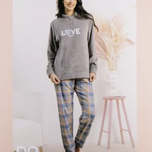 Pigiama in Coral Fleece Kissimo 25D23006