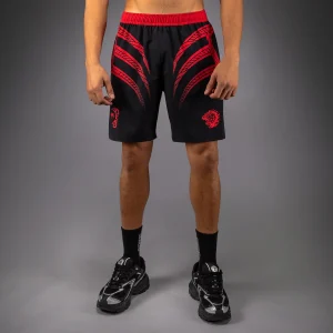 Venum x Mike Tyson Tiger Training Pantaloncini da allenamento - Nero profondo/Rosso intenso