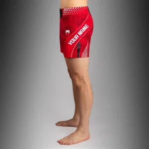 UFC Zenith by Venum Authentic Fight Night Pantaloncini da combattimento Fit corto Uomo Personalizzato - Rosso