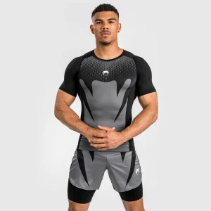 Venum Attack Rashguard a maniche corte - Nero/Grigio