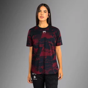 UFC Zenith by Venum Authentic Fight Week T-shirt maniche corte Donna - Blu navy/Bordeaux/Argento