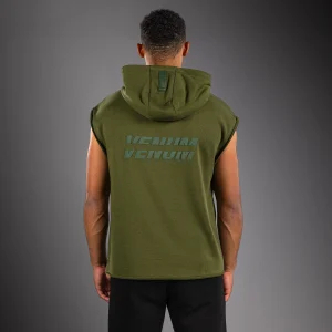 Venum Divide Felpa con Cappuccio Senza Maniche - Verde Militare