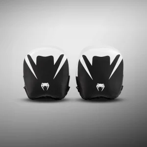 Venum Elite Thick Coaching Mitts Leather Mini (Coppia) - Nero/Bianco