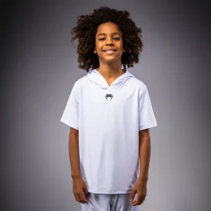 Venum Elite Felpa Dry-Tech a Maniche Corte per Bambini - Bianco