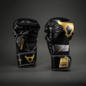 Ringhorns Charger by Venum Guanti da sparring MMA – Nero/Oro