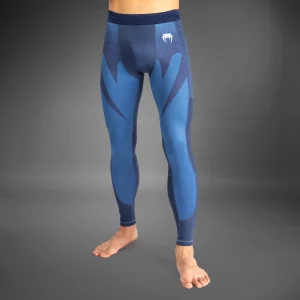 Venum Attack Pantaloni a Compressione da Uomo - Blu Navy