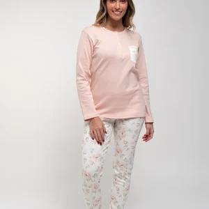 Pigiama Donna Manica Lunga Roses