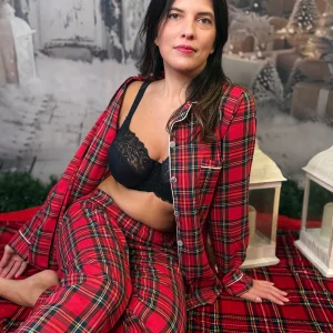 Pigiama Donna Manica Lunga Kilt