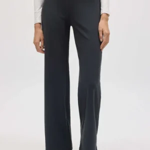 70669 - PANTALONE AMPIO A VITA ALTA IN EFFETTO PIQUÉ