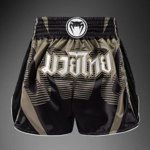 Venum Adrenaline Pantaloncini Muay Thai – Nero/Sabbia