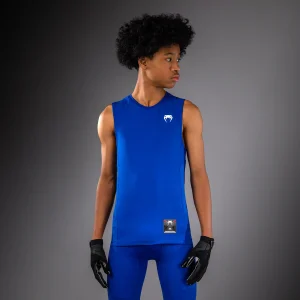 Venum Elite Football Maglietta a Compressione Senza Maniche Da Calcio per Bambini - Blu Reale