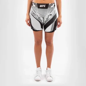 Fightshorts Donna UFC Venum Authentic Fight Night - Vestibilità Lunga - Bianco
