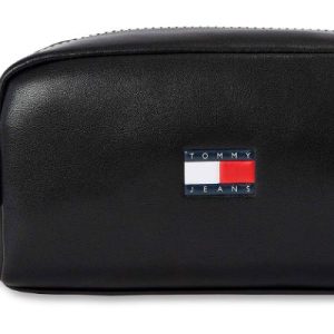 AM12084 Tommy Hilfiger TJM HERITAGE LEATHER WASHBAG Pochette Uomo