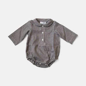 Body camicia vichy verde blu