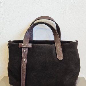 Bruno Rossi Borsa a mano camoscio