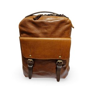 Chiarugi Zaino Pocket Backpack Pelle Pieno Fiore