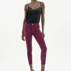 PANTALONE BELLA PERFECT SHAPE IN VELLUTO A COSTE FRACOMINA