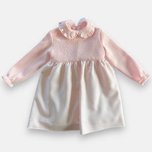 Abito Mila rosa pied de poule