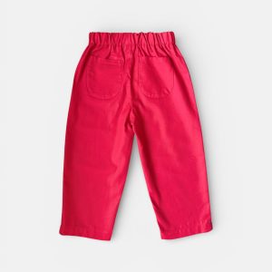 Asilo unisex drill rosso