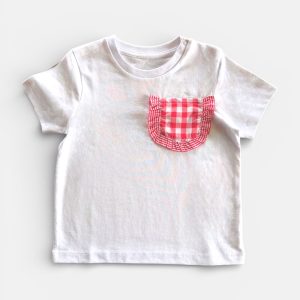 T-shirt taschino vichy rosso