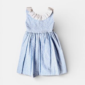 Abito fiorellini scollo americana