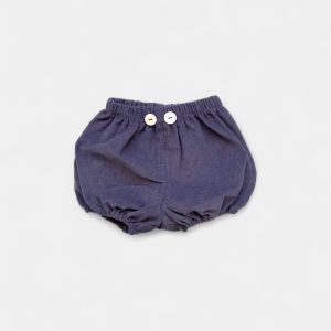 Culotte Sartini in velluto blu jeans