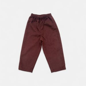 Pantaloni asilo velluto cacao