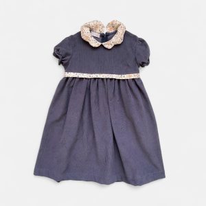 Abito Sartini Fior di velluto blu jeans