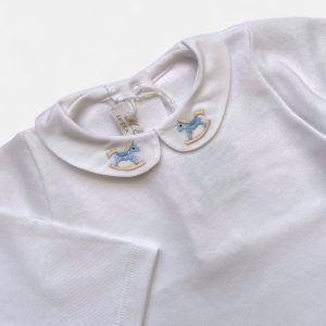 Body Cavallo a dondolo azzurro