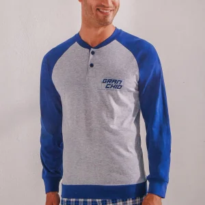 Pigiama da uomo in cotone Il Granchio GP1110