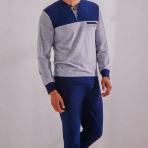 Pigiama da uomo in cotone Il Granchio GP1113