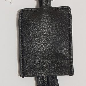 K510000 Calvin Klein Porta Chiavi a Ciondolo 2 Anelli Ecopelle PU Cm 5.5 X 5.2