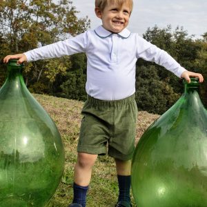 Bermuda Velluto con Risvolto