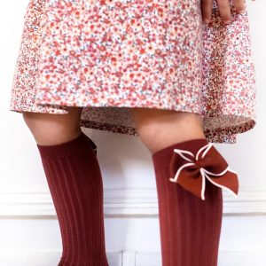 Calzini condor a costine Con Fiocco