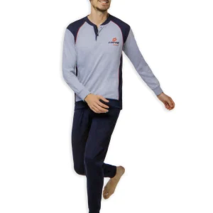 Pigiama Lungo da Uomo in cotone Lotto LP1219