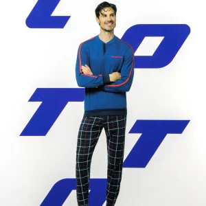 Pigiama Lungo da Uomo in cotone Lotto LP1227