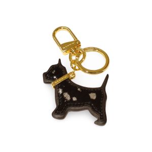 Nannini Portachiavi Ciondolo Cane in Vera Pelle