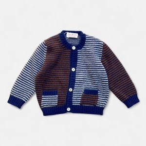 Cardigan righe Olliwool