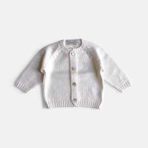 Cardigan in lana bianco