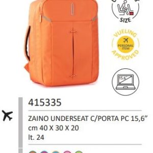 Roncato Zaino Cabina Gratuito Ryanair Vueling Wizzair Ironik 2.0 cm. 40 x 20 x 30 L 24 Kg. 0,5