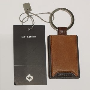 SA108379 Samsonite Oleo Porta Chiavi a Ciondolo in Pelle Cm 6.1 X 4.2  x 0.3