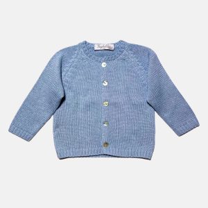 Cardigan in cotone azzurro