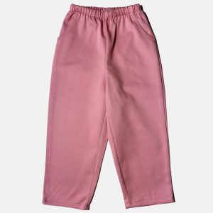 Pantaloni Sartini in drill rosa