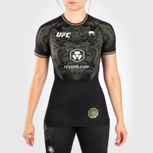 Noche UFC by Venum Authentic Fight Night Rash Guard a maniche corte da donna - Nera