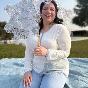 Pigiama Donna Manica Lunga Inserto Pizzo